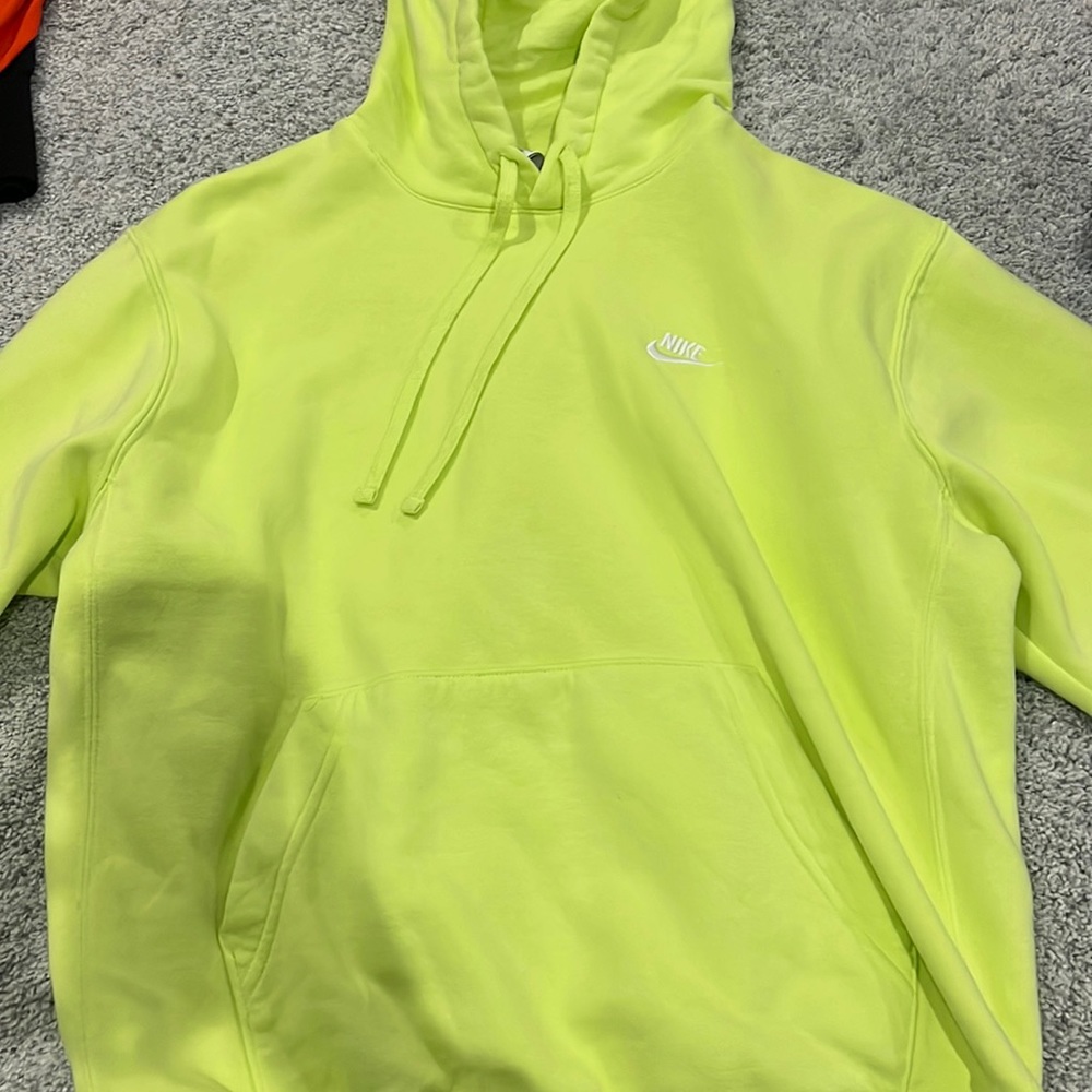nike sweatshirt lime green